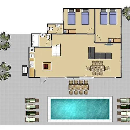 Sleeps 8 Pool Air Con Wifi * カルプ